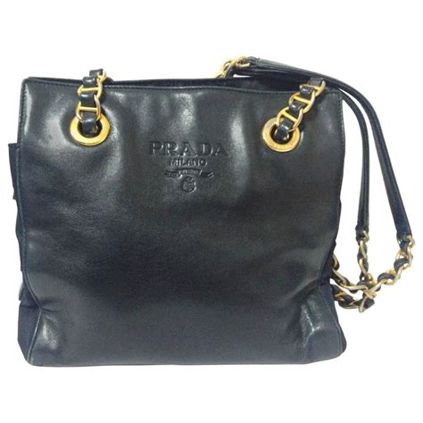 prada chain navy mens bag|prada leather backpack.